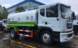 国六新款12-14吨洒水车图片